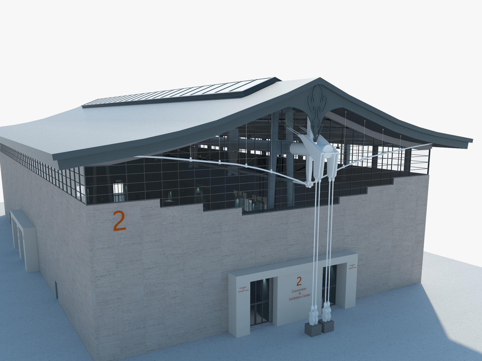 Exhibition Hall model 6 3D model_12