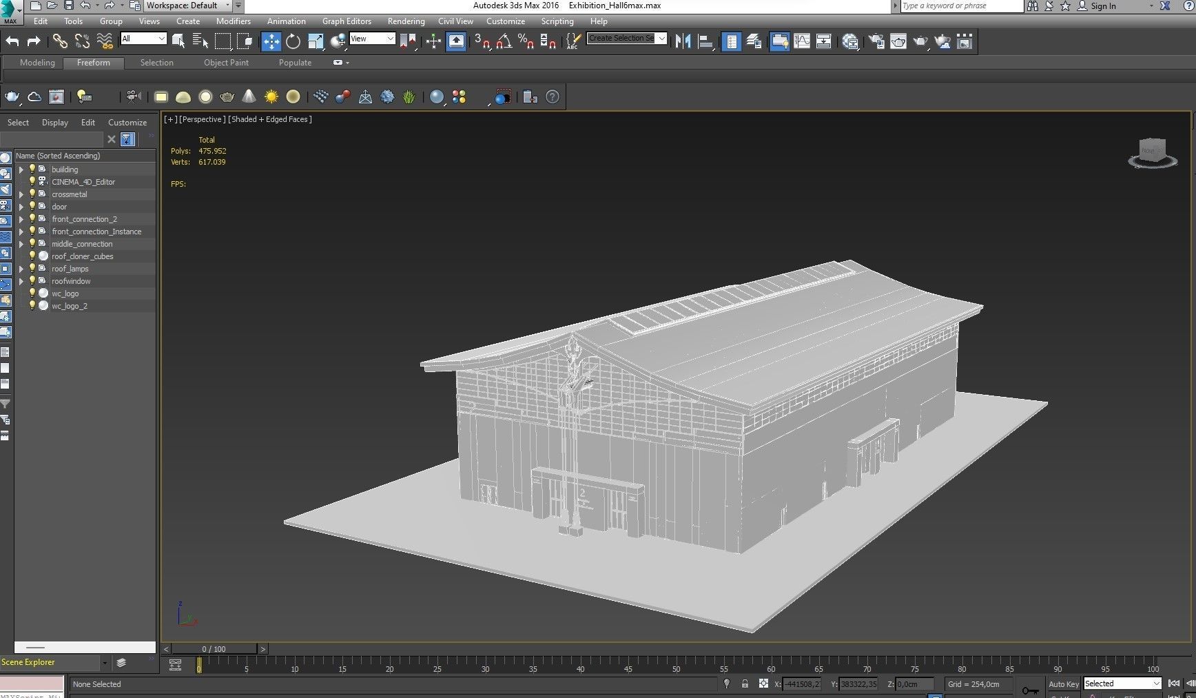 Exhibition Hall model 6 3D model_35