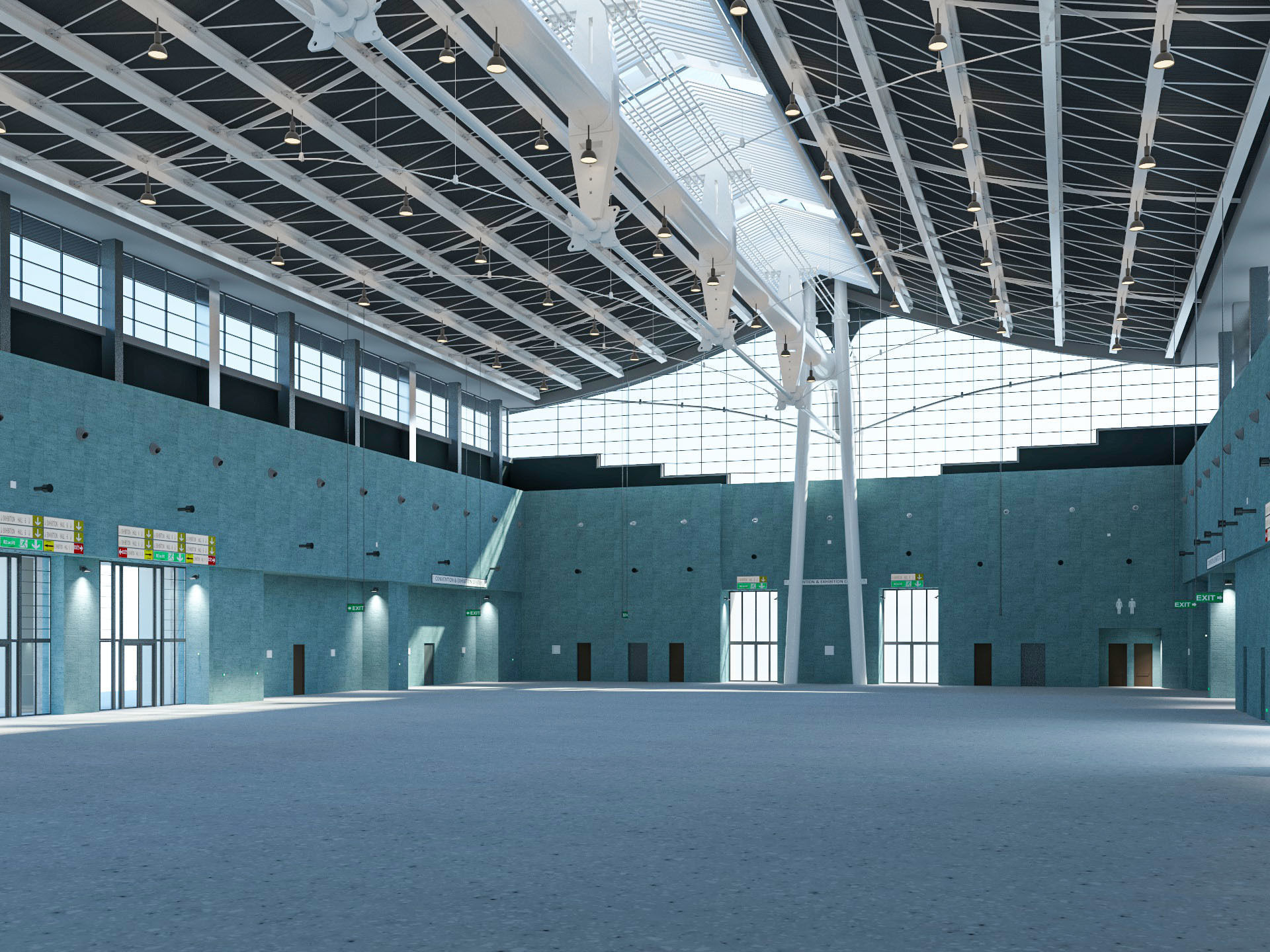 Exhibition Hall model 6 3D model_1