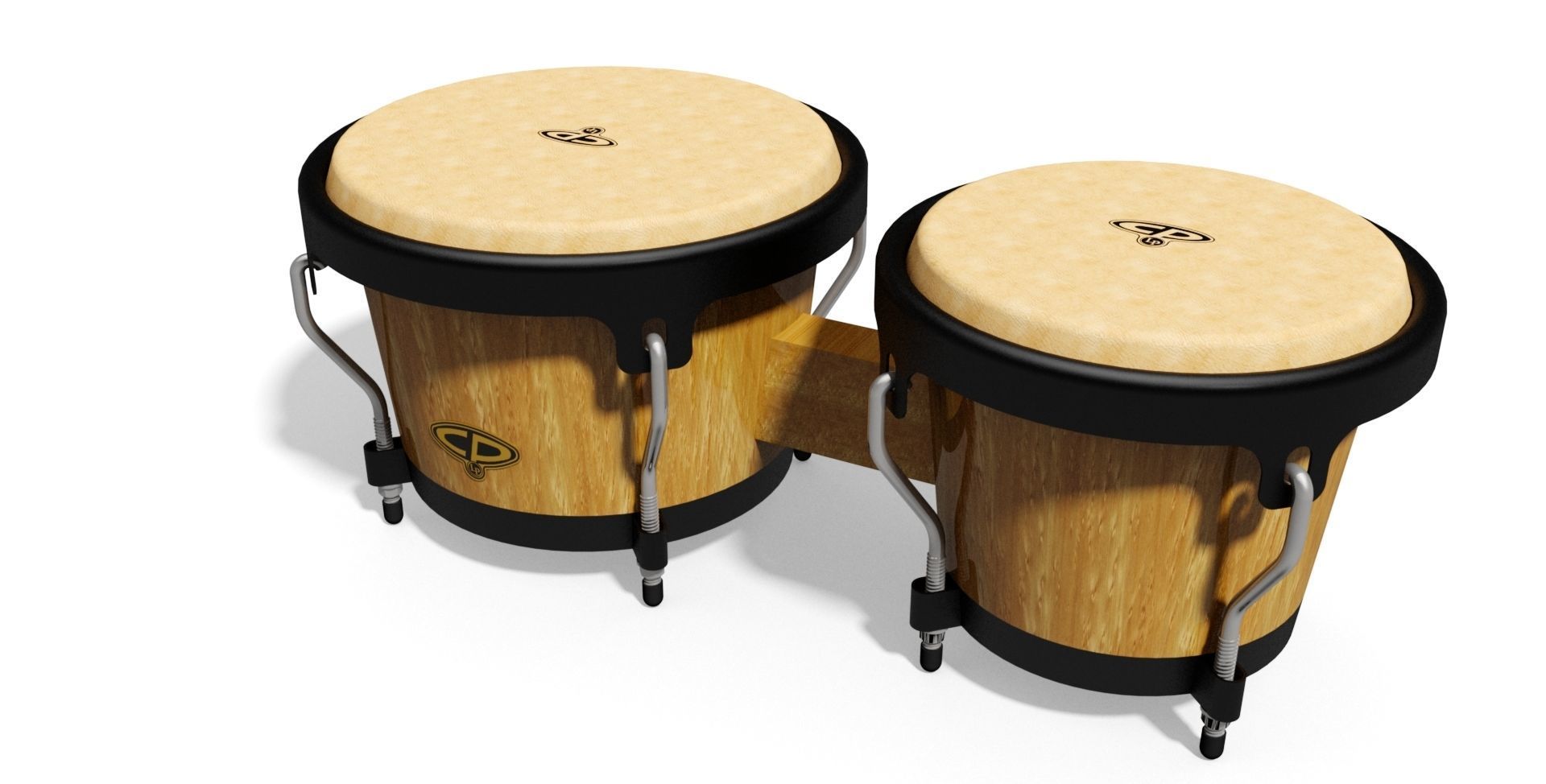 Bongo bongos 3D model_1