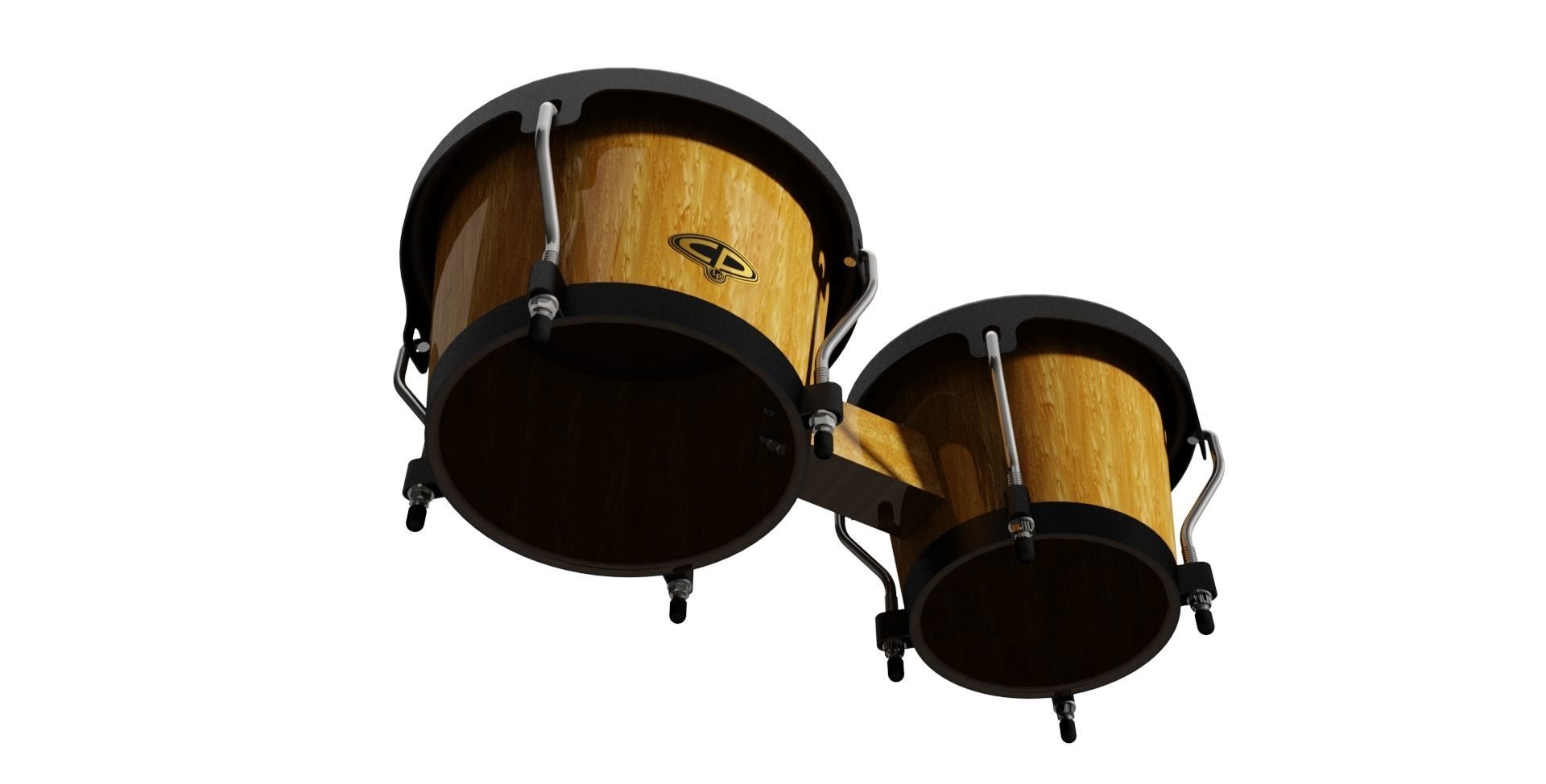 Bongo bongos 3D model_2