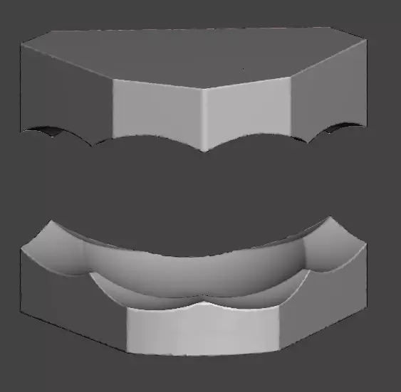 upper and lower ortho model bases 3D print model