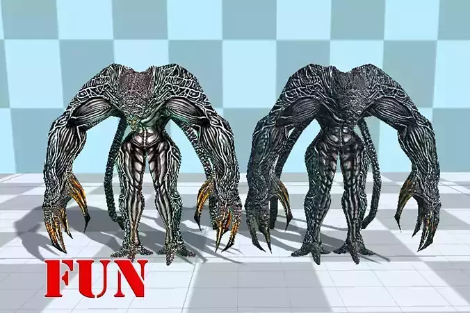 K monster1 human skeleton