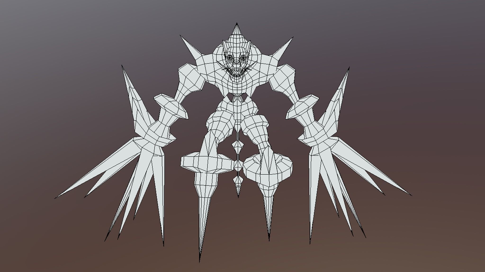 K monster2 dragon Low-poly 3D model_5