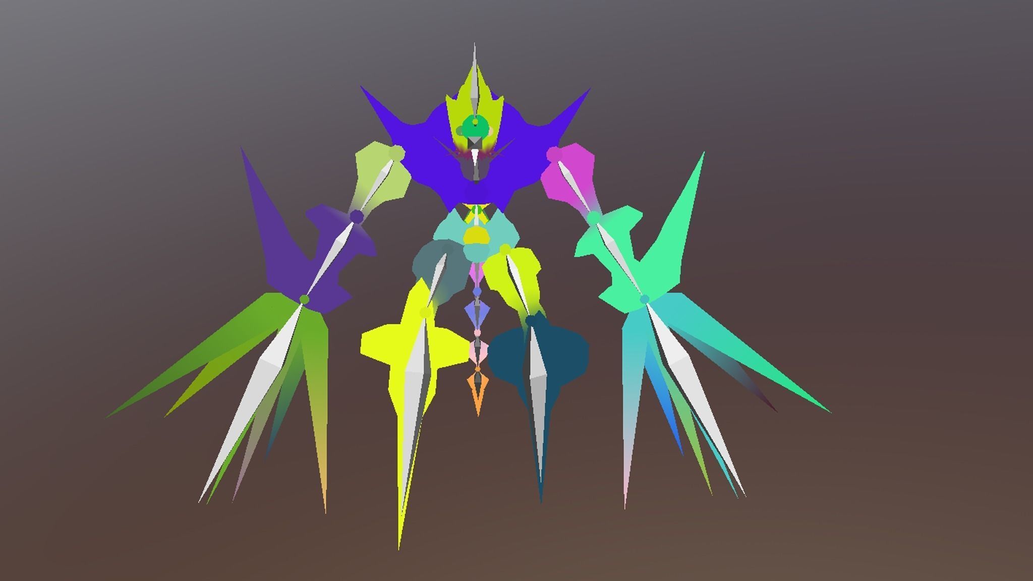 K monster2 dragon Low-poly 3D model_4