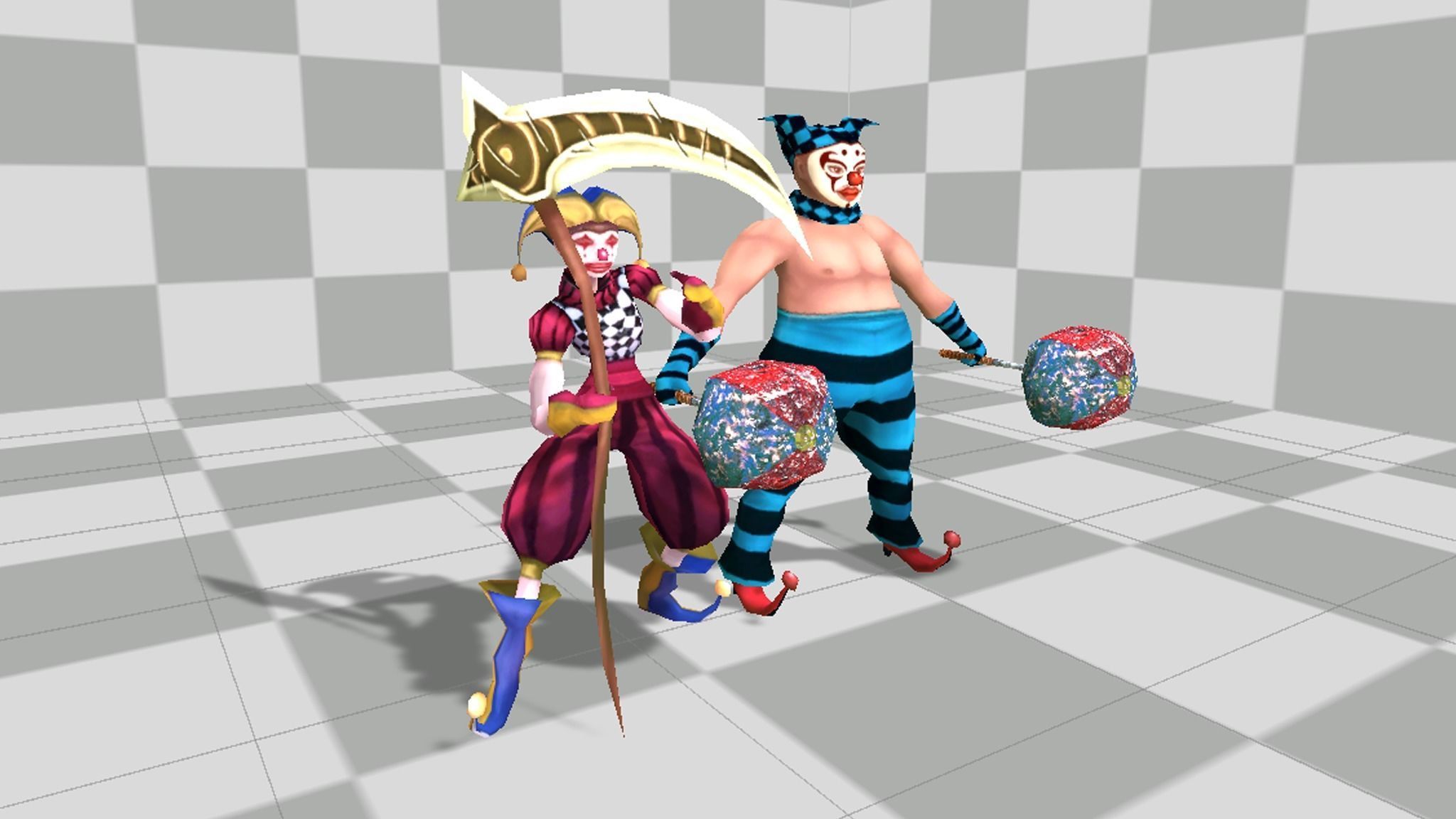 Clown monster Low-poly 3D model_2