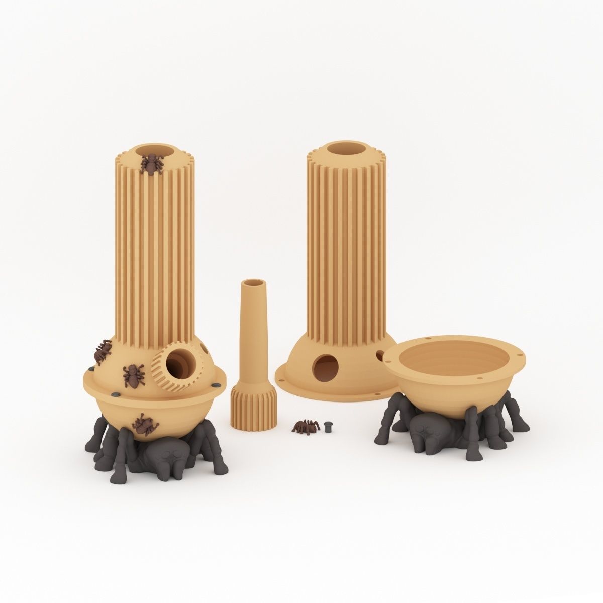 Spider Bong 3D print model_1