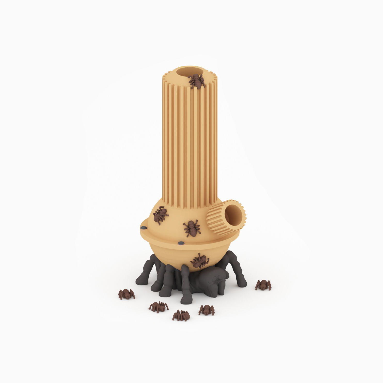 Spider Bong 3D print model_0