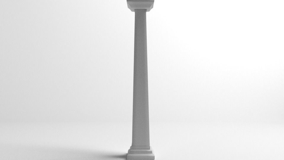 Pillar Square 5 3D model_1