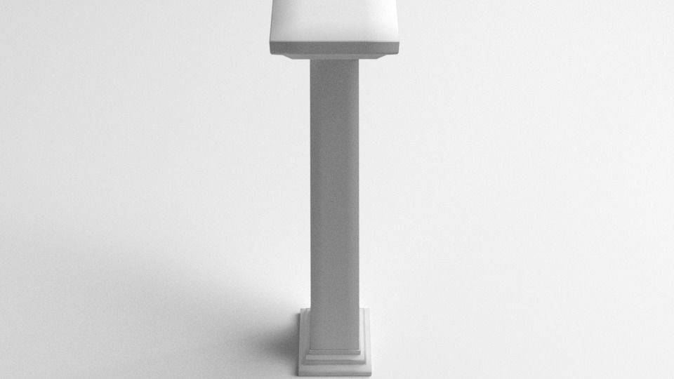 Pillar Square 5 3D model_2
