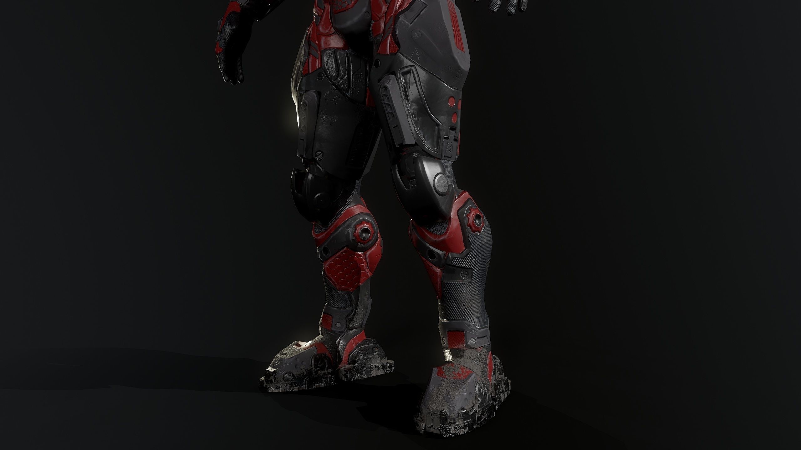Cybernetist PBR Game Ready Rigged Model Low-poly 3D model_24