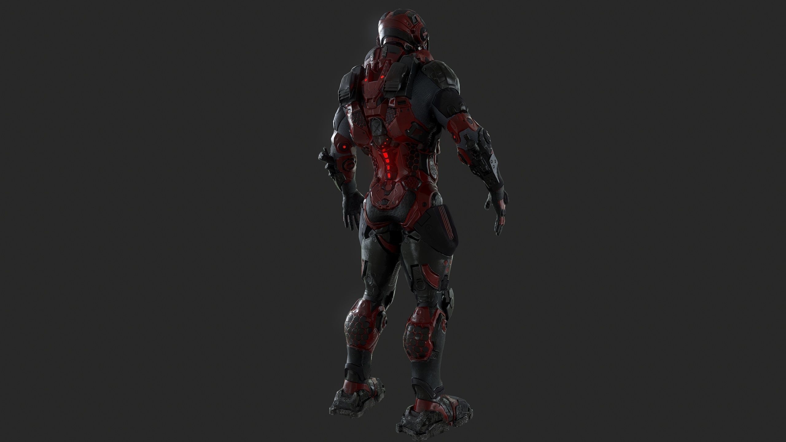 Cybernetist PBR Game Ready Rigged Model Low-poly 3D model_15