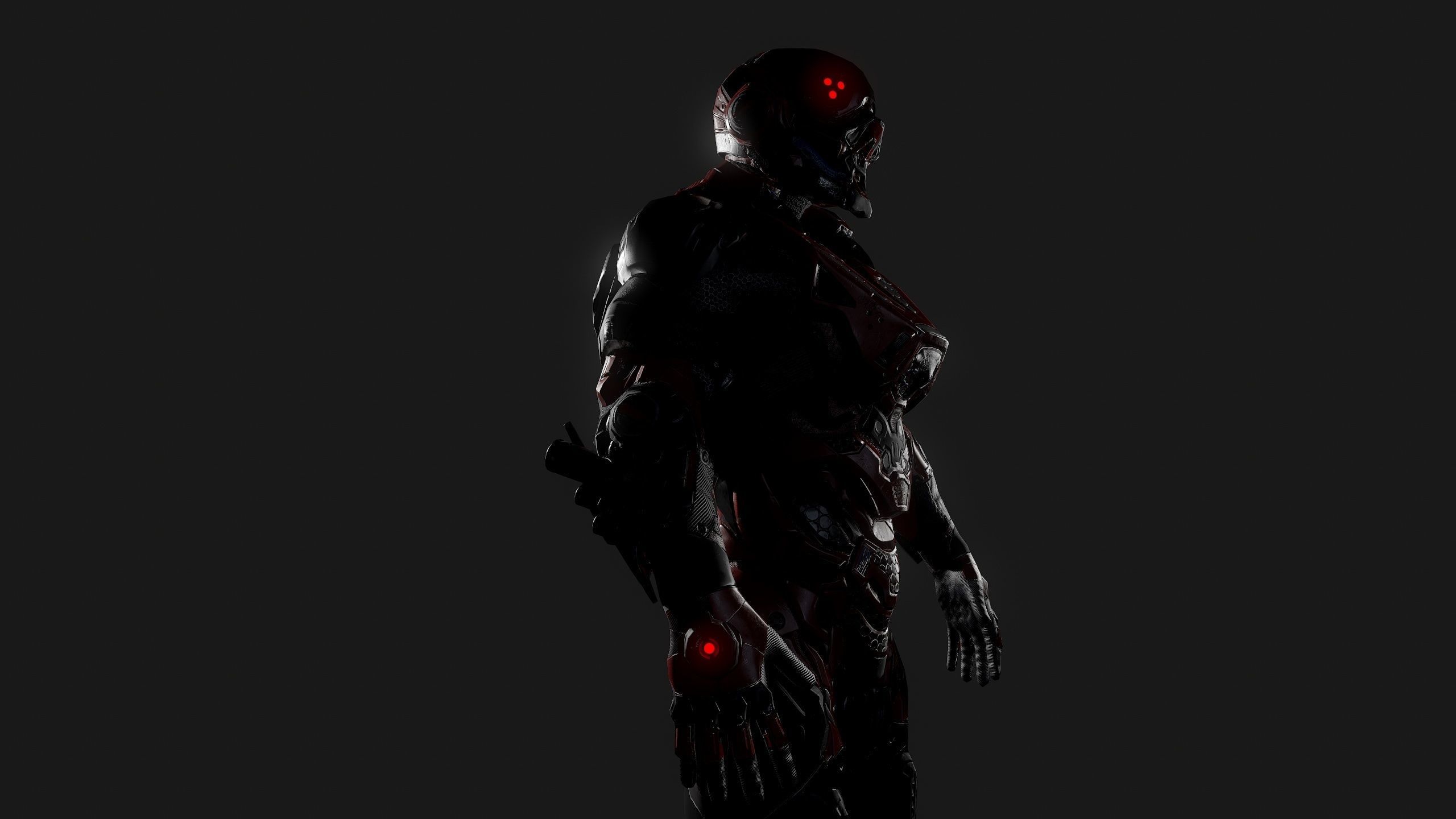 Cybernetist PBR Game Ready Rigged Model Low-poly 3D model_26