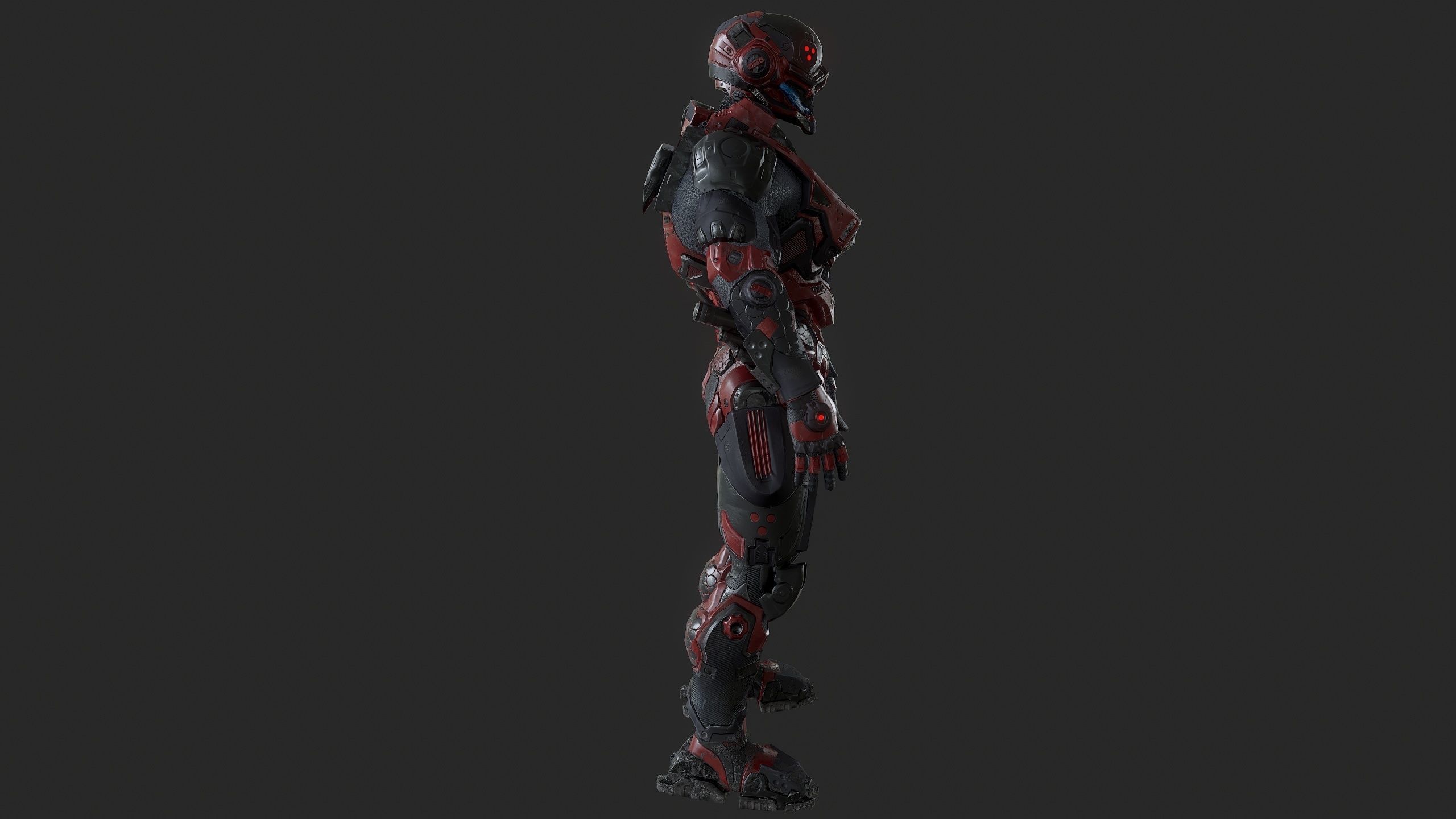 Cybernetist PBR Game Ready Rigged Model Low-poly 3D model_16