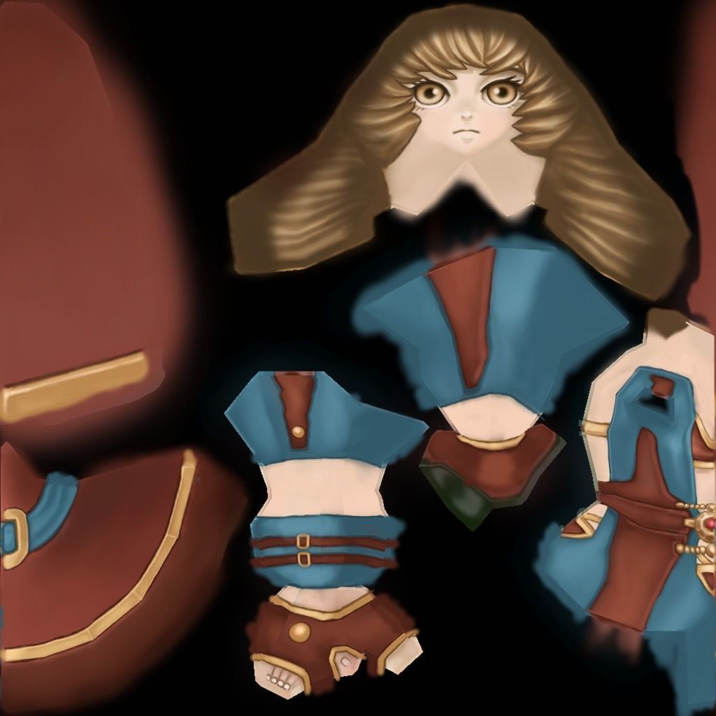 Micro lowpoly Witch Low-poly 3D model_6