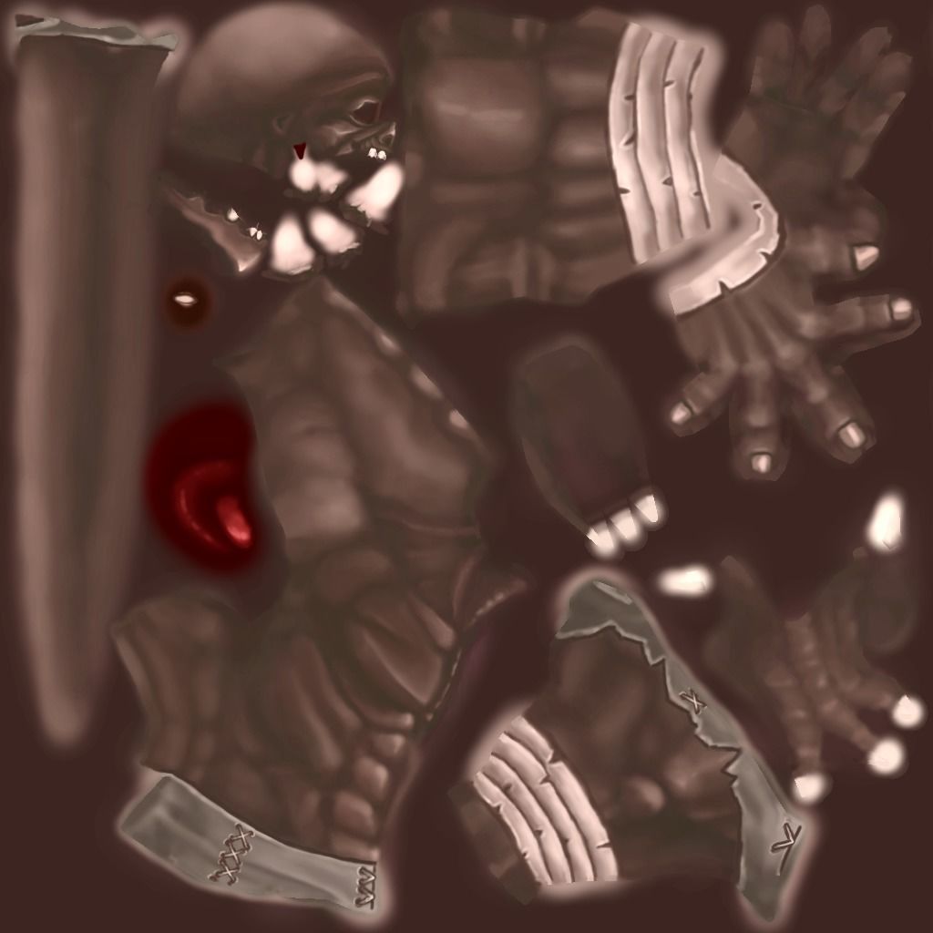 Demon officer Low-poly 3D model_17