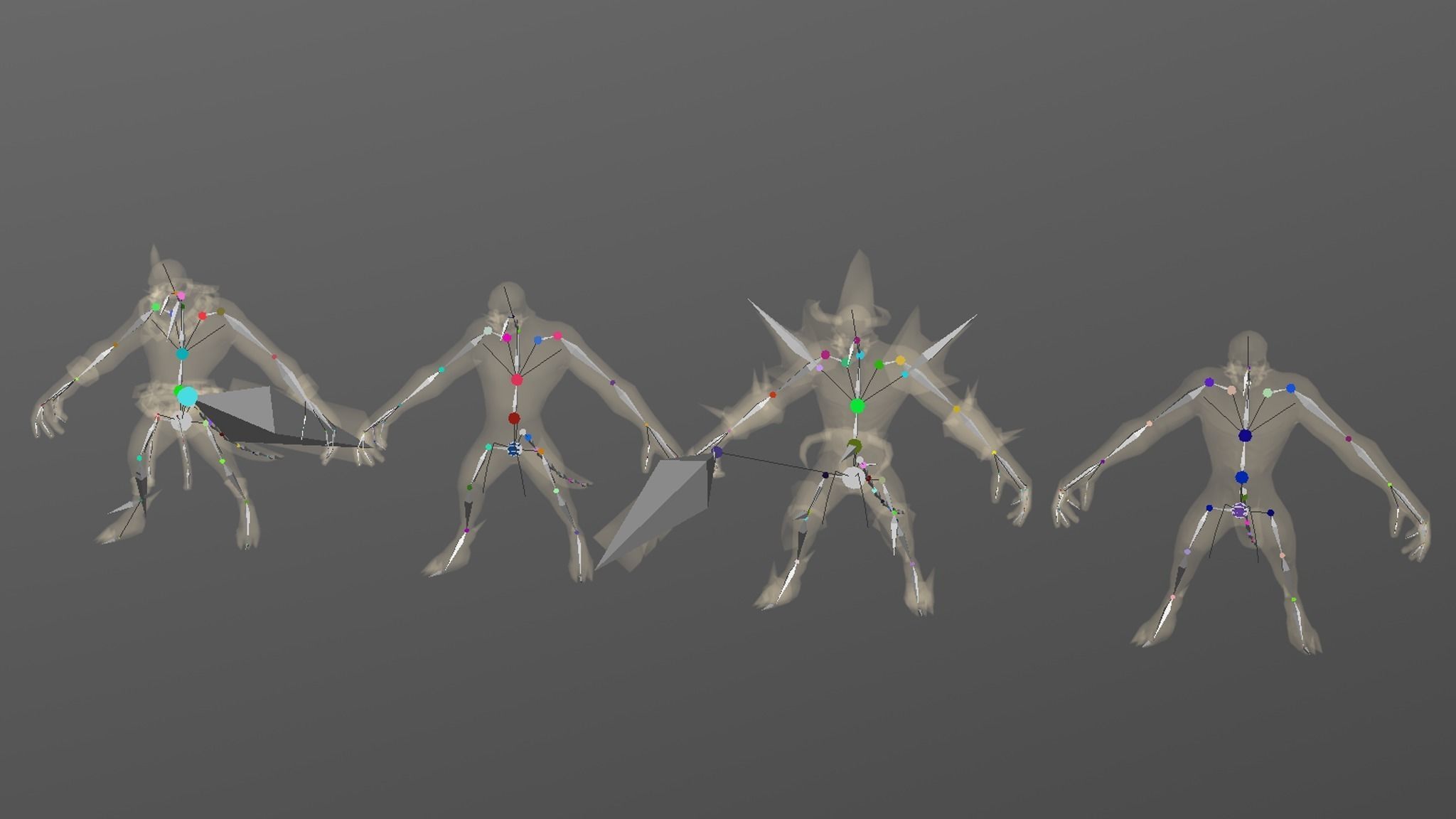 Demon officer Low-poly 3D model_10