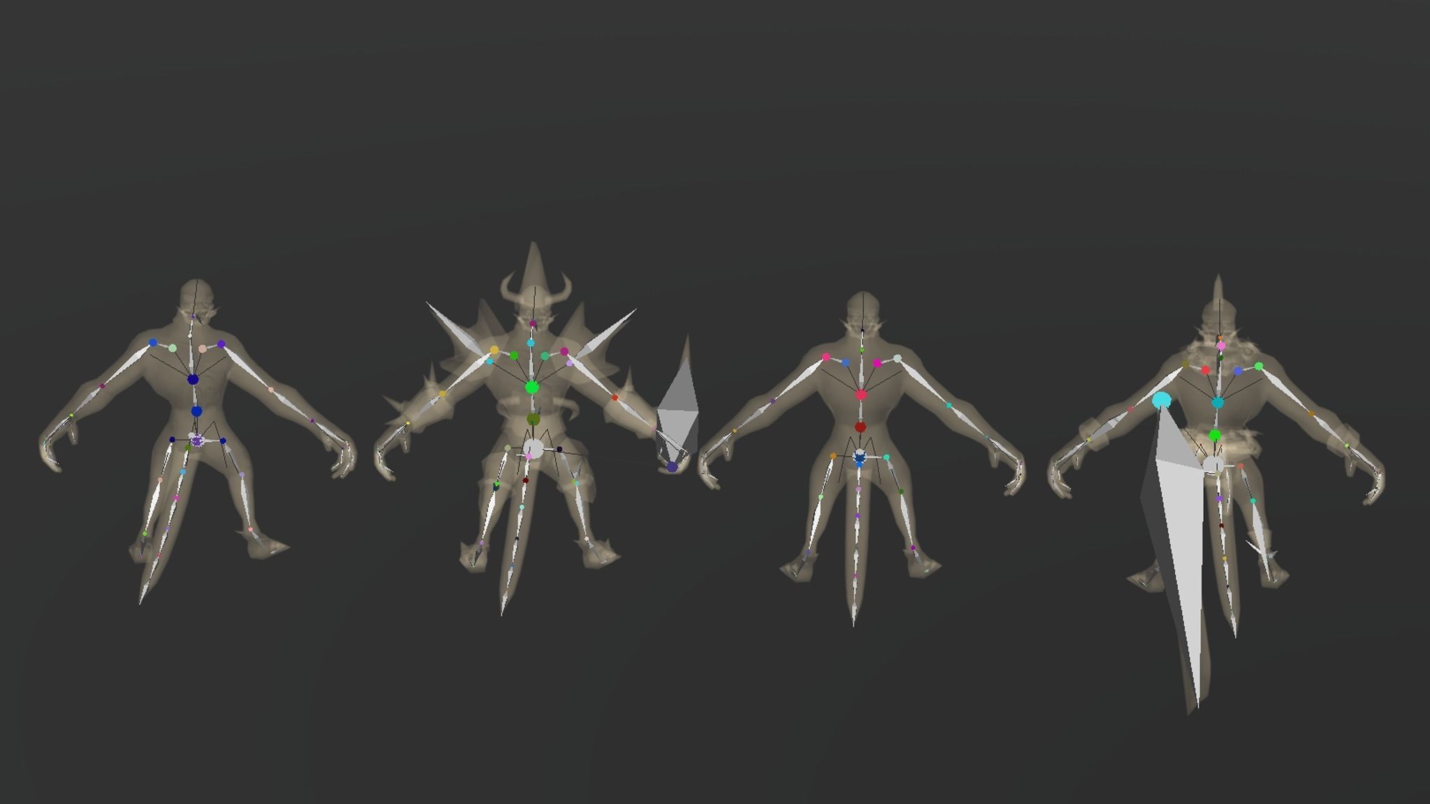 Demon officer Low-poly 3D model_11