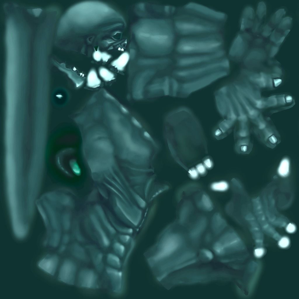 Demon officer Low-poly 3D model_19