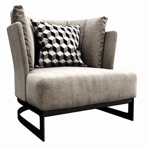 Linteloo Cervino Armchair 3D model 7