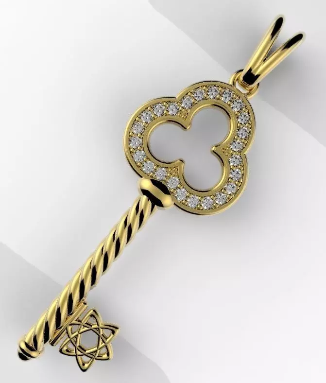 key star 3D print model_0