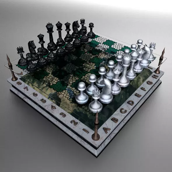 Landscape Chessboard Free 3D model