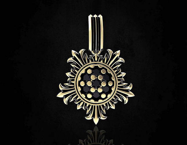 Sun pendant  3D print model