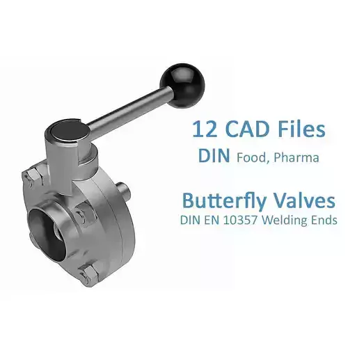 Manual Butterfly Valves - DIN EN 10357 Welding Ends - 