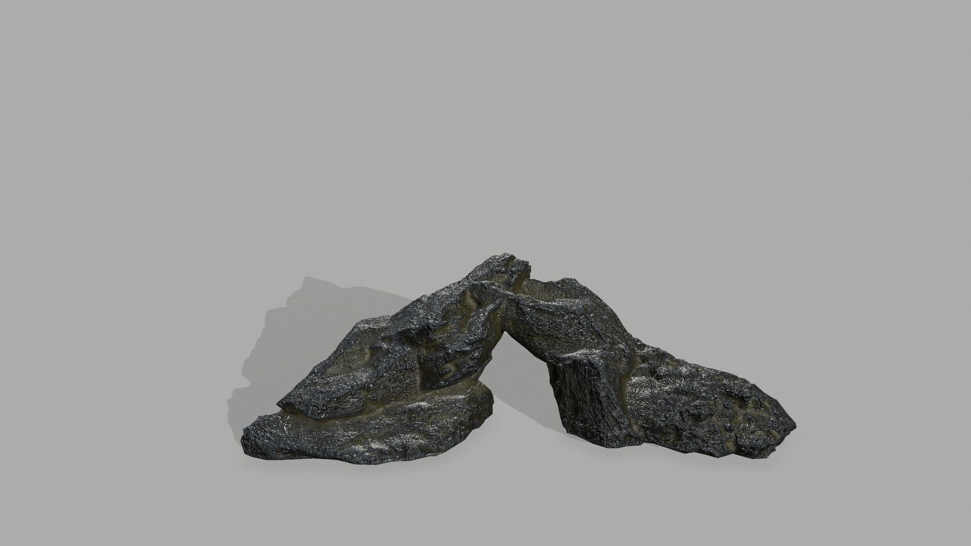 Rock set Low-poly 3D model_12