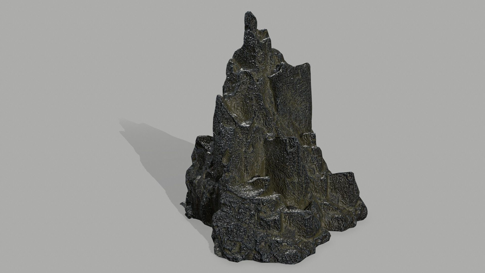 Rock set Low-poly 3D model_4