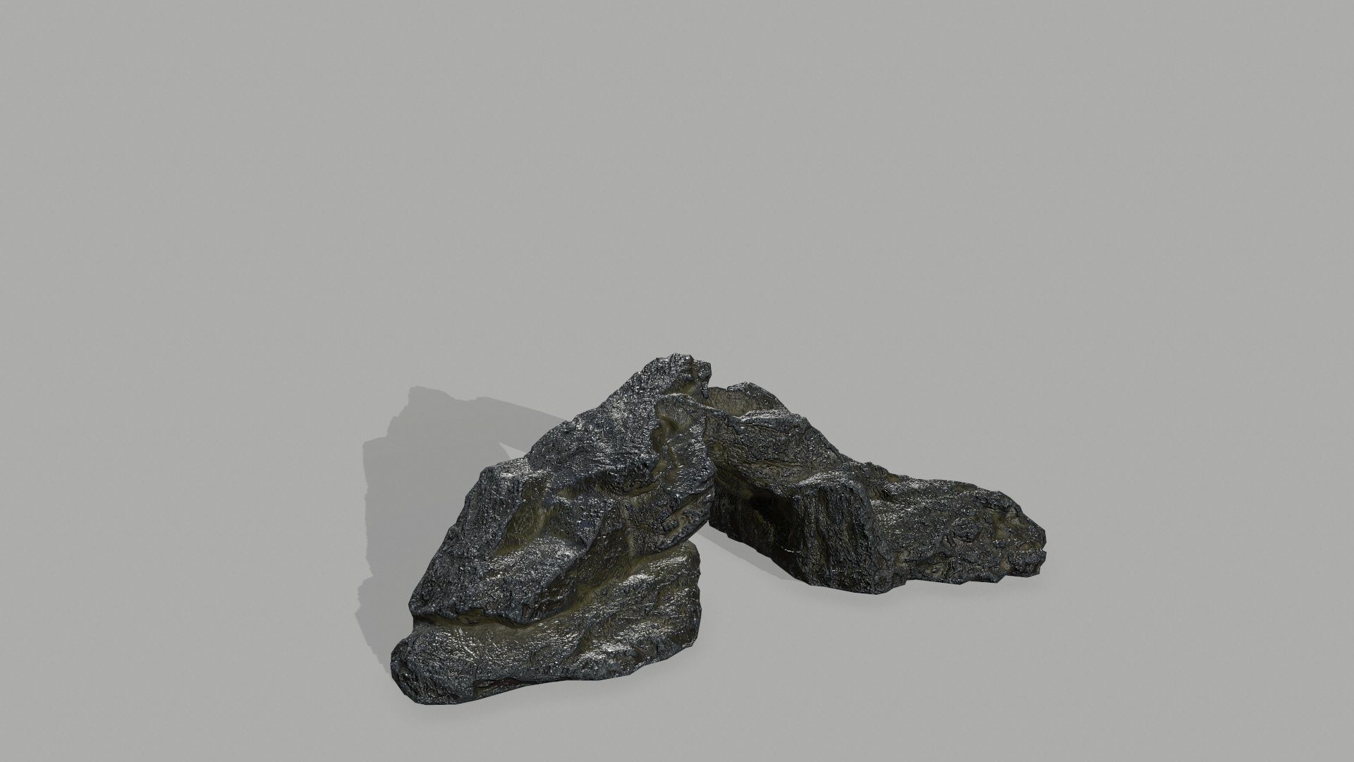 Rock set Low-poly 3D model_13