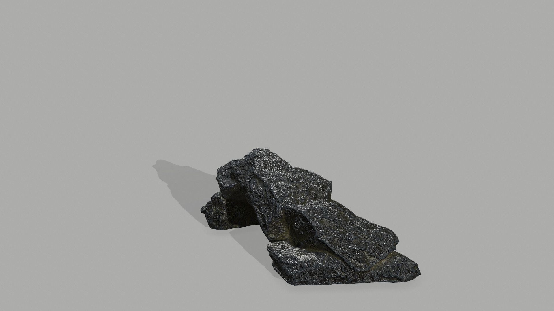 Rock set Low-poly 3D model_16