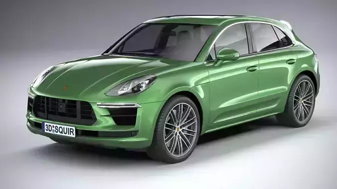 Porsche Macan Turbo 2019 CoronaRender