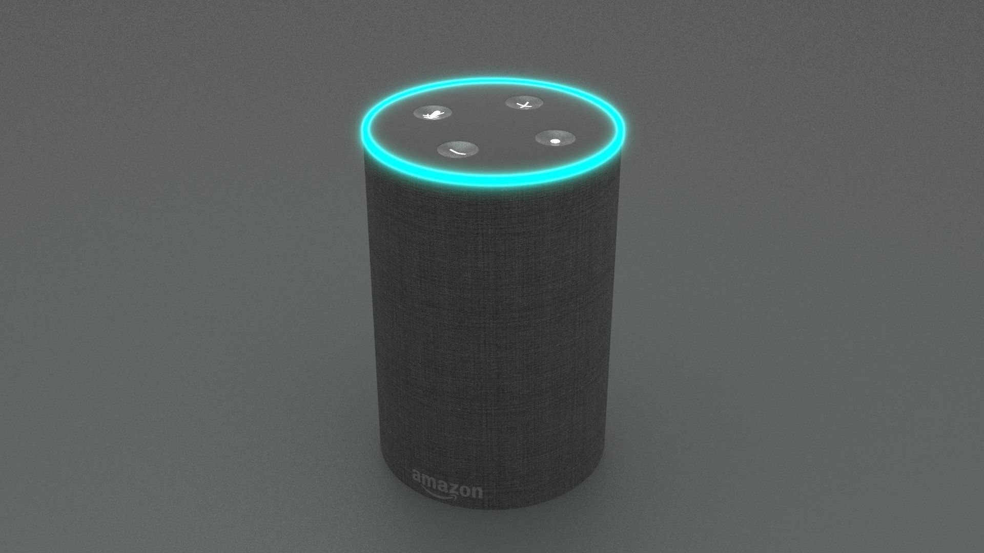 Amazon Echo Low-poly 3D model_3