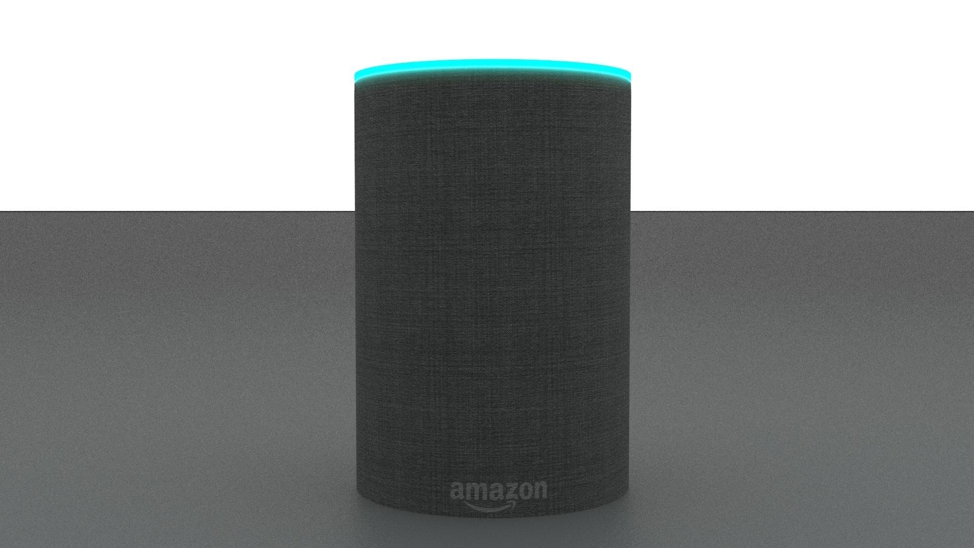 Amazon Echo Low-poly 3D model_2