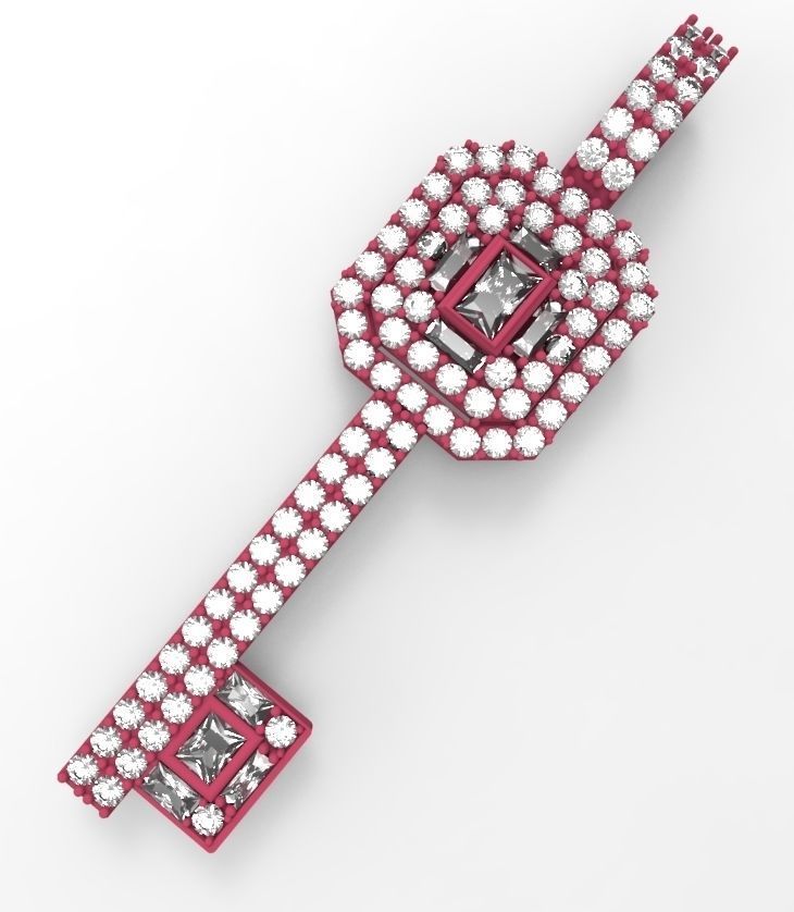 Kay with gems 3D print model_3