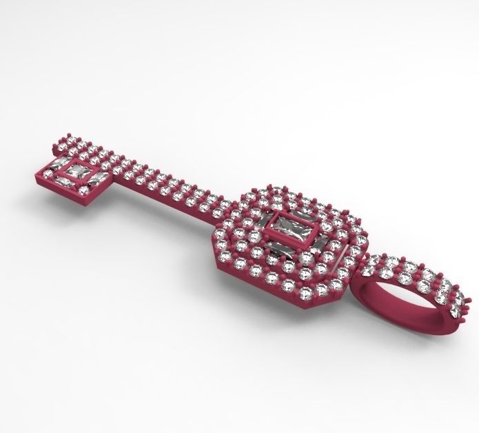 Kay with gems 3D print model_4