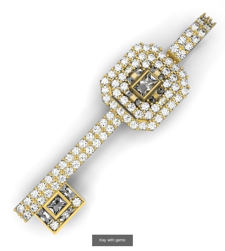 keys pendants 3D Model Collection_7