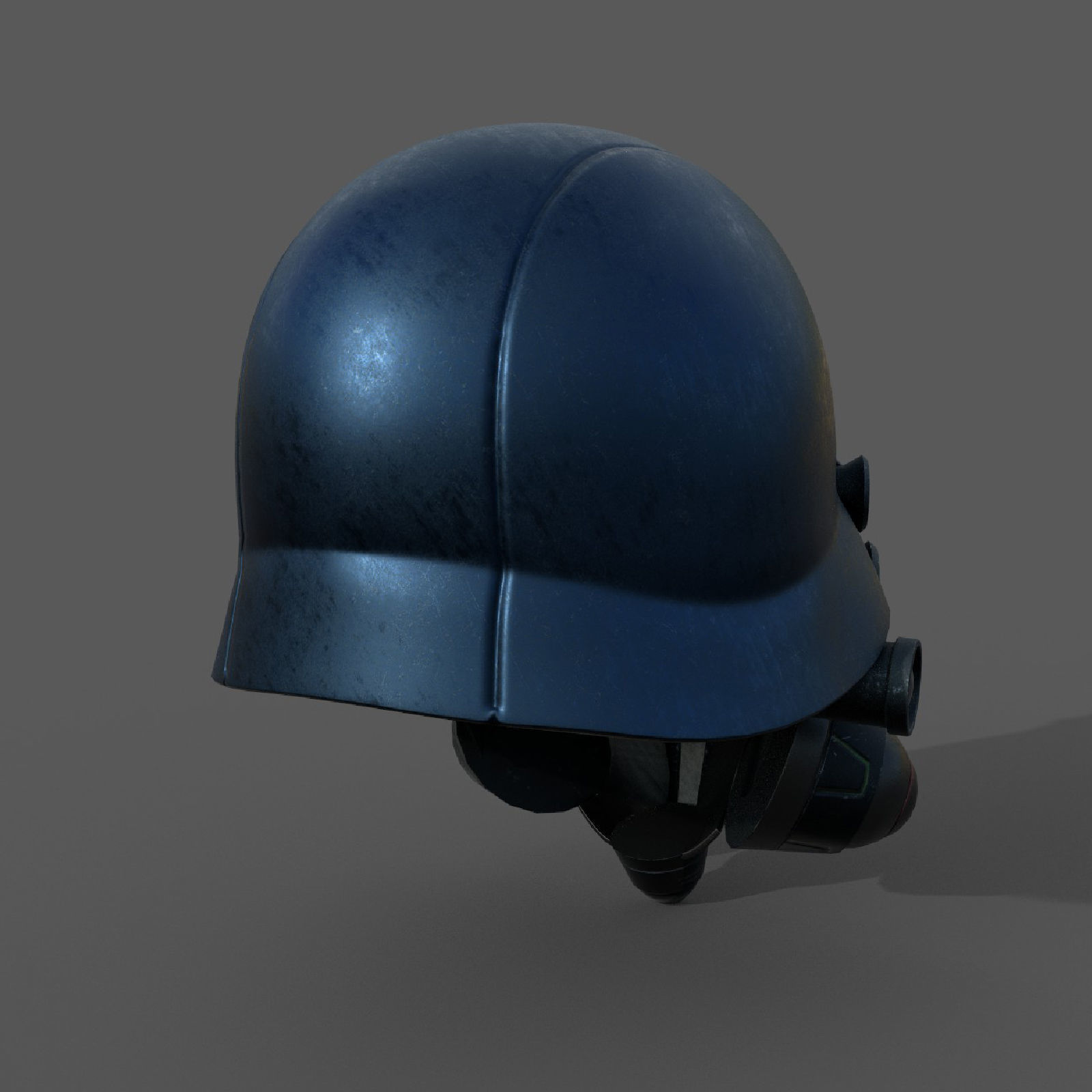 Helmet scifi military combat 3d model soldier armor  Low-poly 3D model_5
