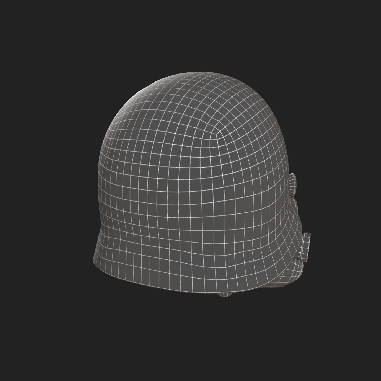 Helmet scifi military combat 3d model soldier armor  Low-poly 3D model_8