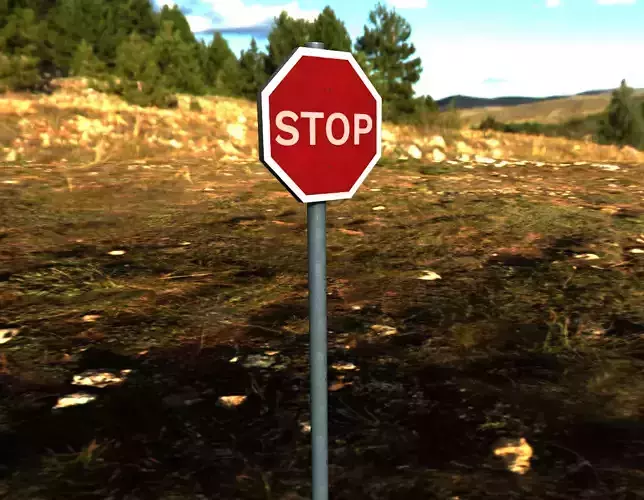 Stop Road Sign