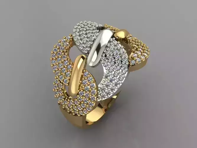 GC GOLD Y143- Diamond gold Ring 