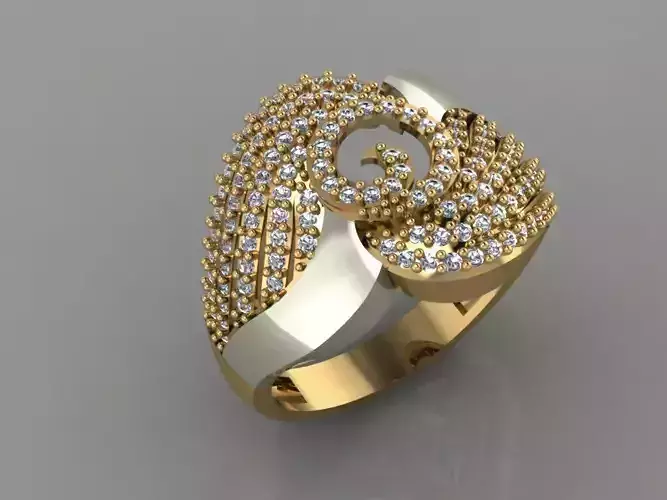 GC GOLD Y144- Diamond gold Ring 