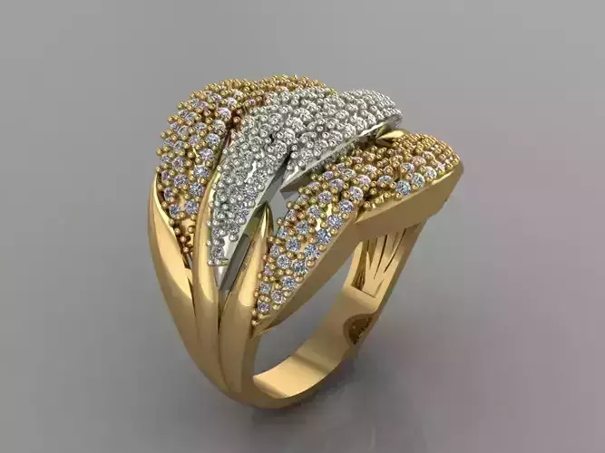 GC GOLD Y145- Diamond gold Ring 