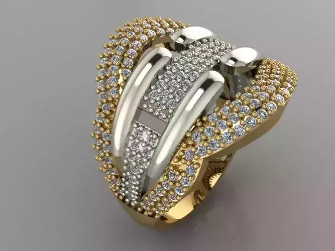 GC GOLD Y146- Diamond gold Ring 