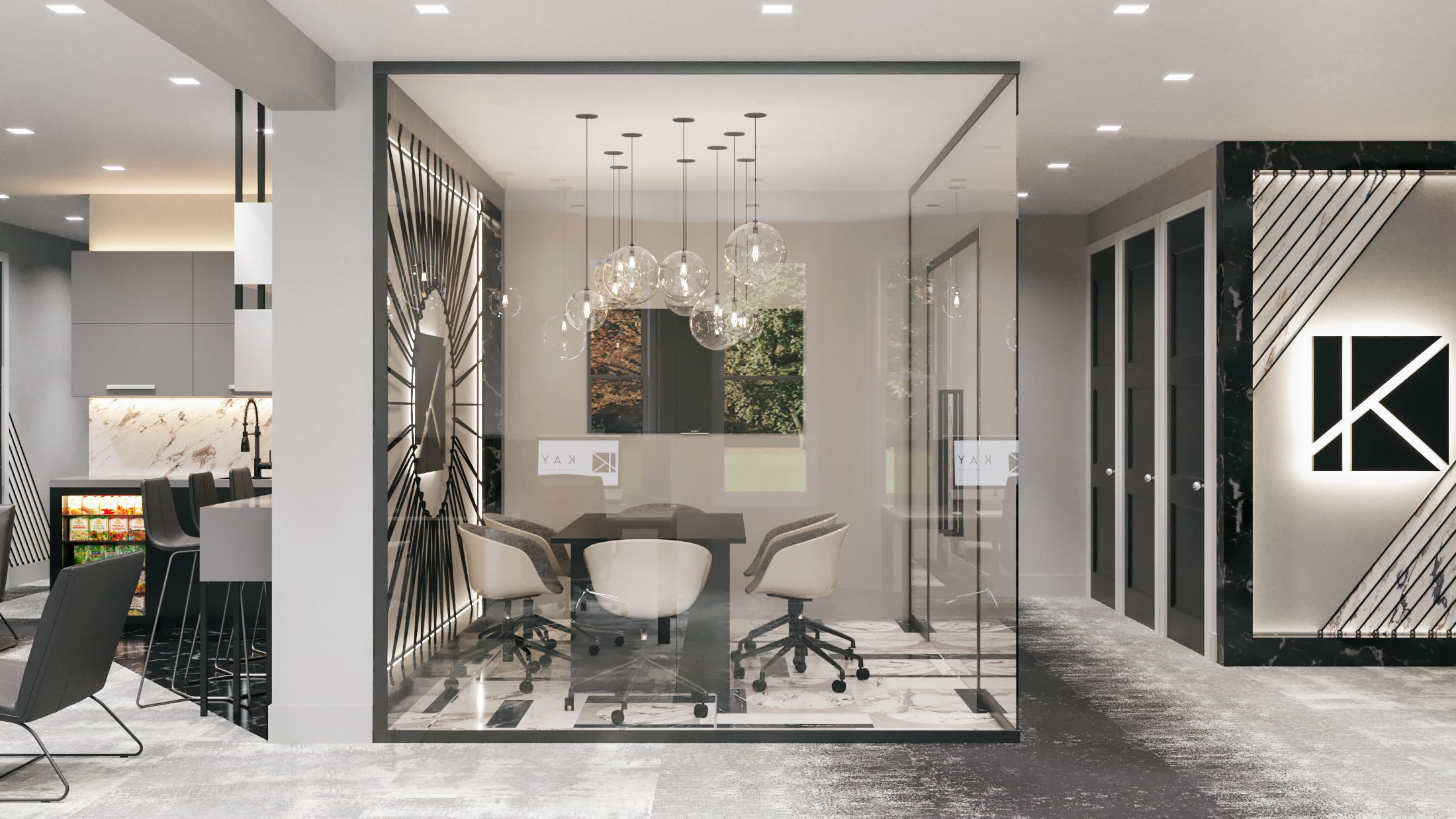 Office interior 3D model_1