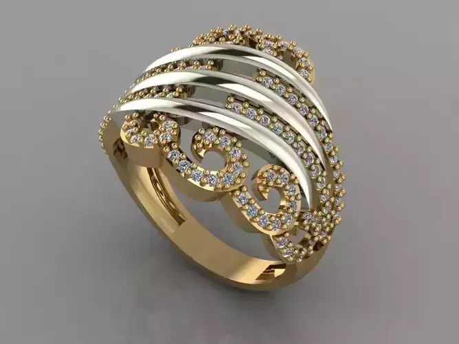 GC GOLD Y148- Diamond gold Ring 