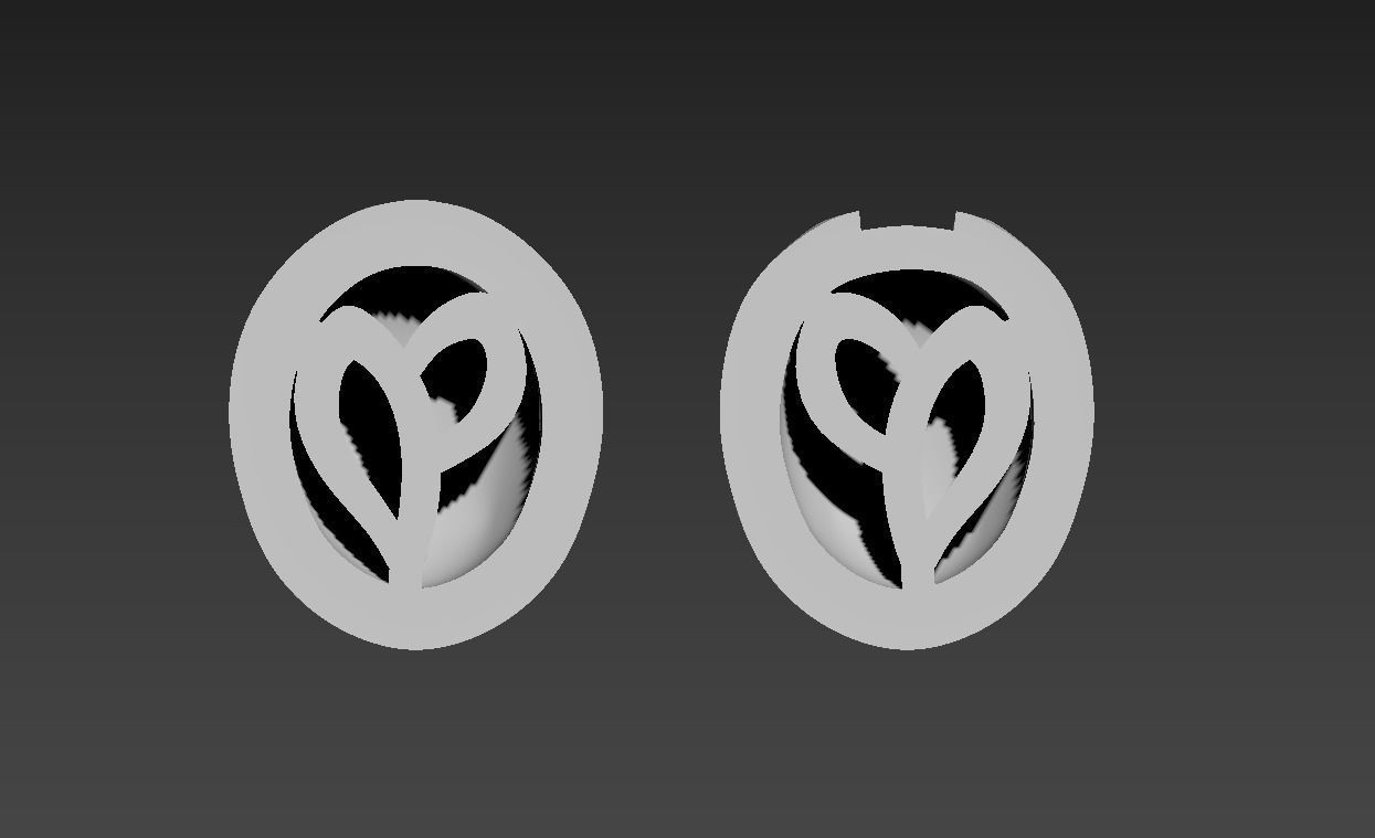 101112 SE stud earrings ladybugs with enamel  3D print model_22