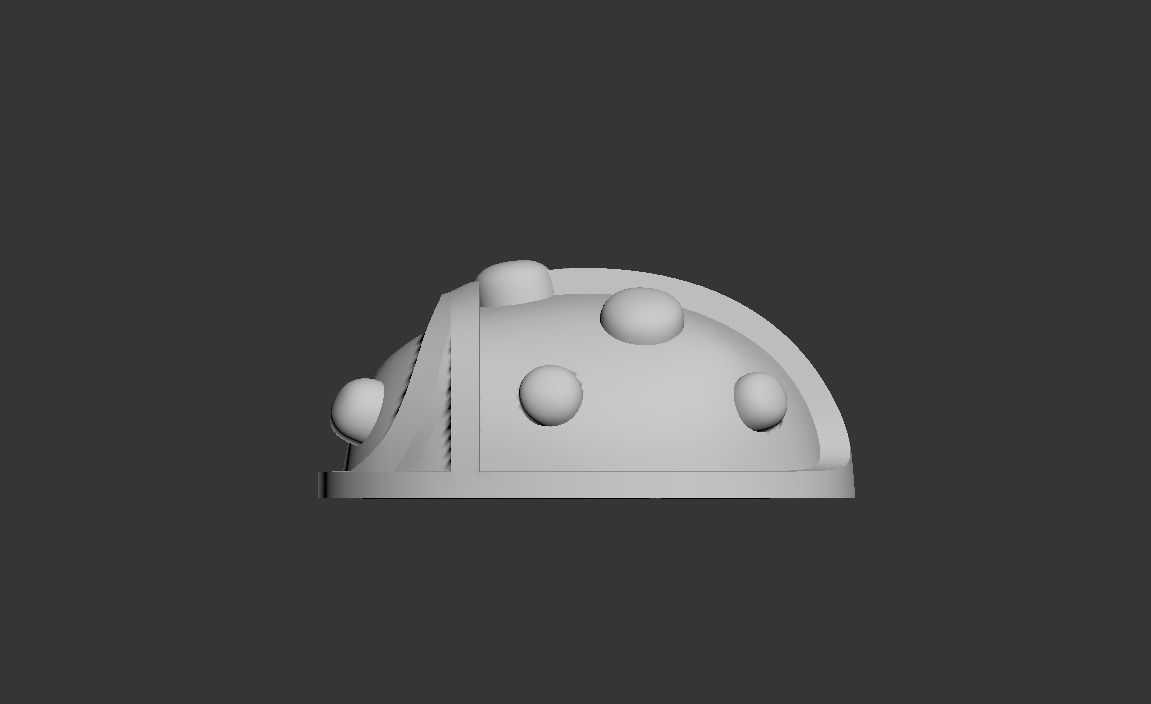 101112 SE stud earrings ladybugs with enamel  3D print model_14