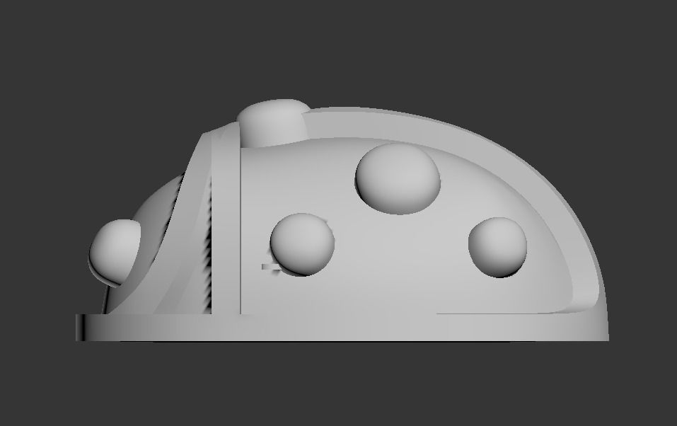 101112 SE stud earrings ladybugs with enamel  3D print model_18